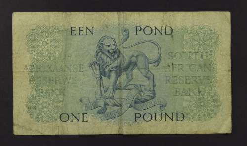 Extremely Rare One Pound De Kock 1958 Z1 Replacement