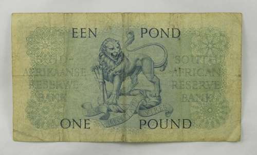 Extremely Rare One Pound De Kock 1958 Z1 Replacement