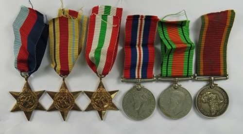 WW2 Medal Group, 6 Medals, 19780 P. J. H. Dawes