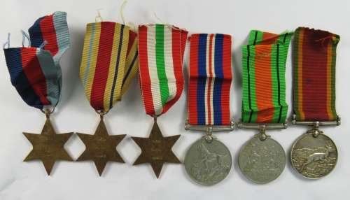 WW2 Medal Group, 6 Medals, 19780 P. J. H. Dawes