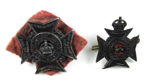 The Royal Rhodesian Cap Badge x 2