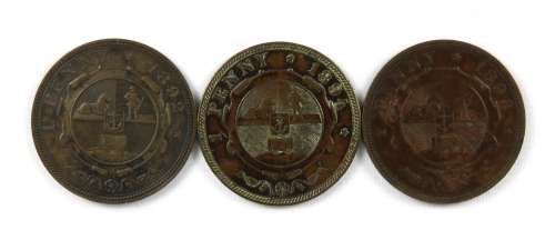 ZAR Kruger Penny 1892, 1894 & 1898