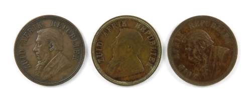ZAR Kruger Penny 1892, 1894 & 1898