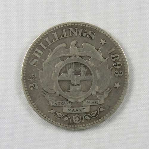 ZAR Kruger 2.5 Shillings (Half Crown) 1893 VF