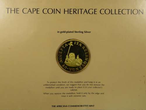 Cape Coin Heritage Medallion Silver Gold Plated