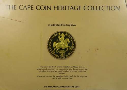 Cape Coin Heritage Medallion Silver Gold Plated