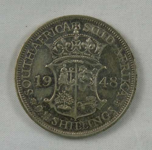 South Africa 2.5 Shillings (Half Crown) 1948 VF - XF
