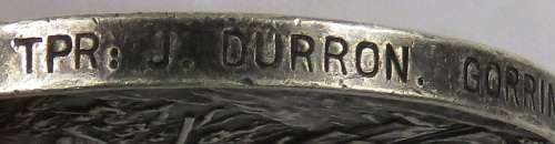 QSA Tpr J Durron Gorringers Flying Corps