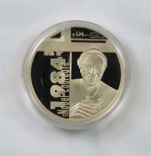 2006 Protea Silver Proof Coin - Tutu