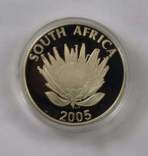 2005 Protea Silver Proof Coin - Luthuli