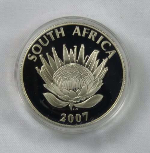 2007 Protea Silver Proof Coin - Mandela