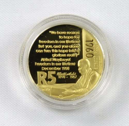 2005 Protea Luthuli 1/10oz Proof Gold Coin