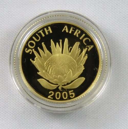 2005 Protea Luthuli 1/10oz Proof Gold Coin