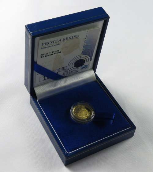 South Africa 2008 Protea 1/10 Ounce Mahatma Ghandi