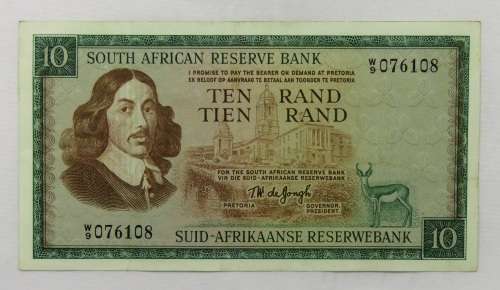 South Africa T. W. de Jongh R10 W9 Replacement AUNC