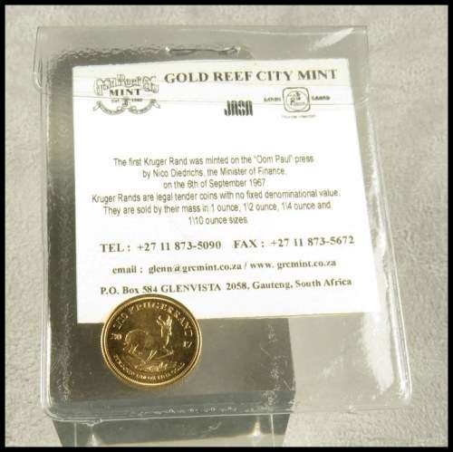 2017 Krugerrand 1/10oz - UNC