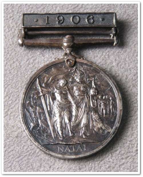 1906 Natal Native Rebellion Medal - Tpr. R. Mc Leod, Natal Mounted Rifles