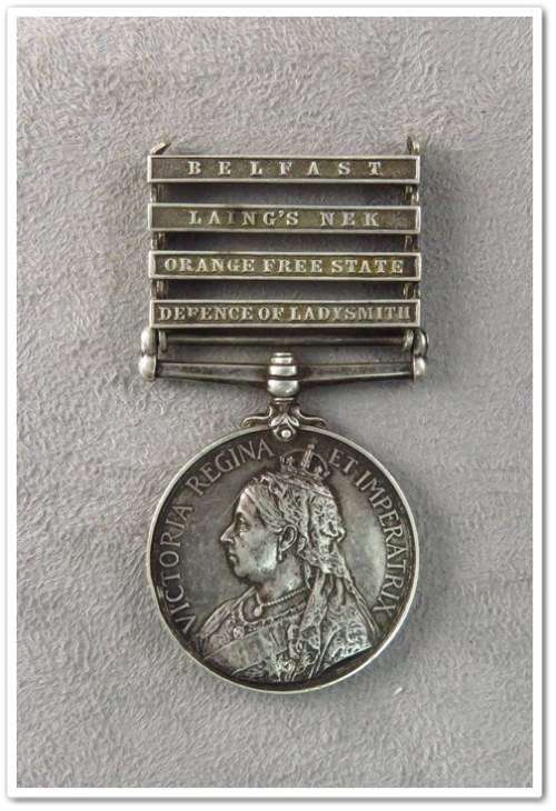 Boer War Q.S.A -  3259 Serjt. A. Pagram, 19th Hussars (for Earl Durant)