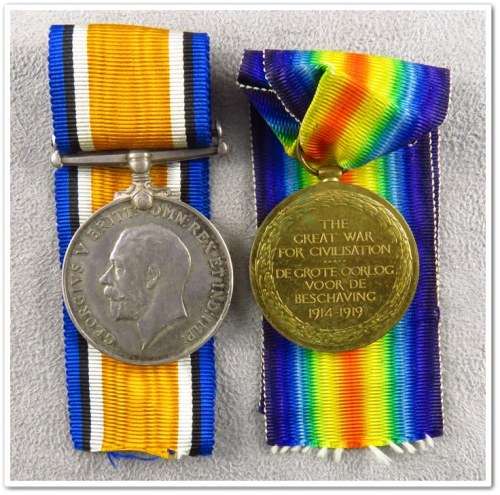 WWI Pair - Pte. W.R. Kitto, 1st S.A.I.