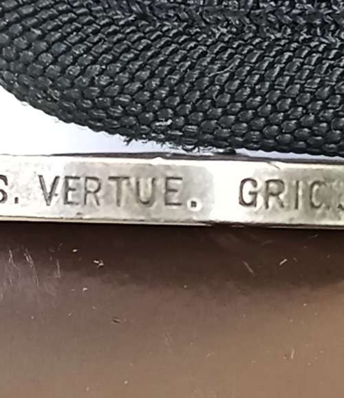 QSA Medal, Pte H.S. Vertue, Griquatown Defence Corps