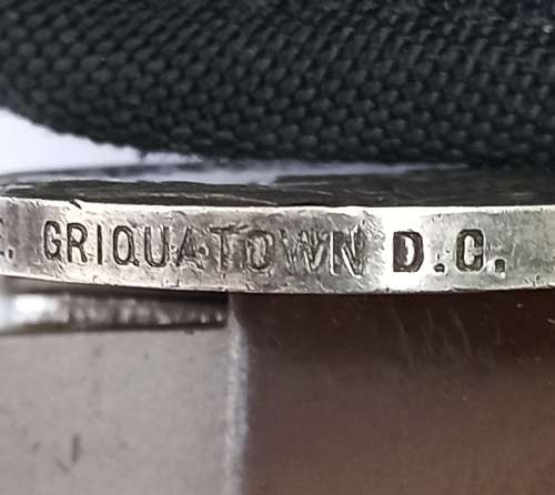 QSA Medal, Pte H.S. Vertue, Griquatown Defence Corps