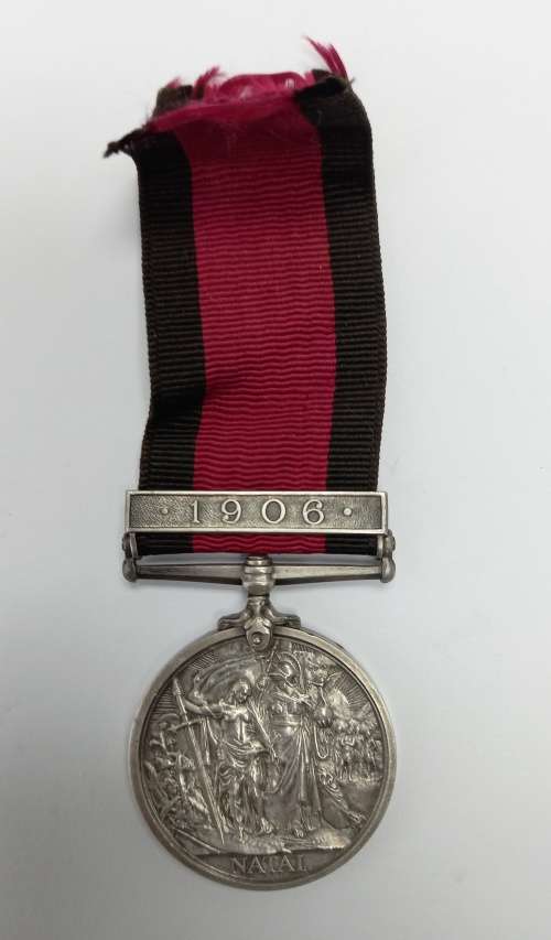 Natal Rebellion Campaign Medal 1906, Pte R. Cass Durban Light Infantry