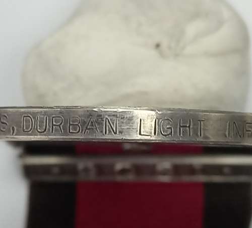 Natal Rebellion Campaign Medal 1906, Pte R. Cass Durban Light Infantry