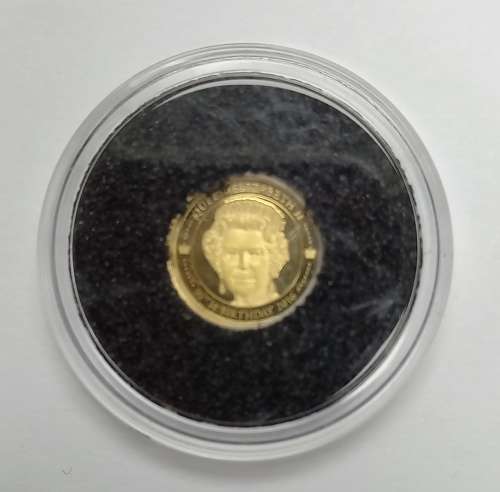Mongolia 1000 Togrog 2016 Gold 999 0.5 grams 90th Birthday of Queen Elizabeth