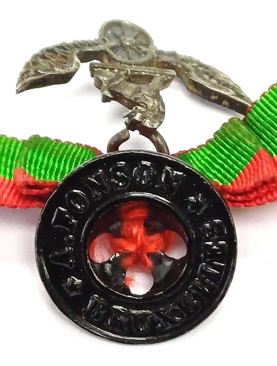 Begium Congo Katanga Medal Group with Railway Medallion and Badge awarded to Jacques Jules Andries