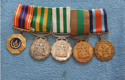 SADF Military Medal Group Maj C.J. Visser Navy Airforce & Army Service