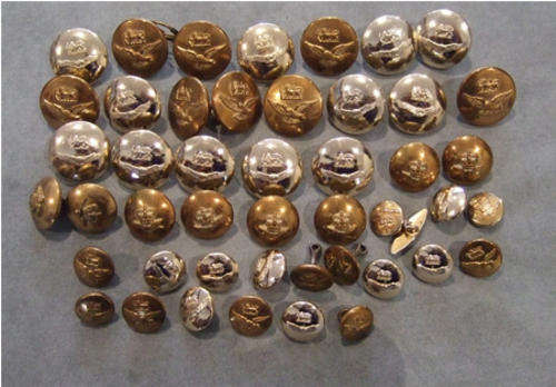 Rhodesia Air Force 45 Buttons