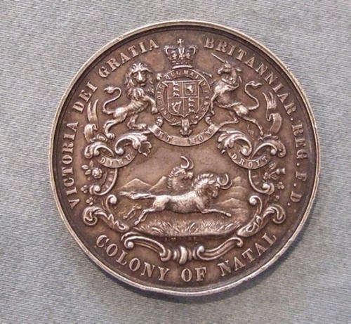 Early Victorian Colony Of Natal 1862 Agricultural Medal