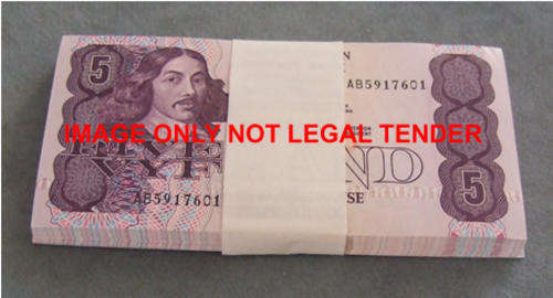 GPC De Kock R5 UNC Notes 88 Notes in Sequence (With original band)