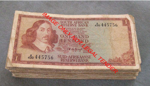 *Bulk Buy* R1 Large A Series T W De Jongh x 100 Notes About  Fine