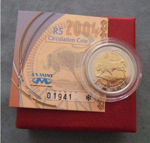 2004 Oom Paul Coin World R5 In Original Box & COA