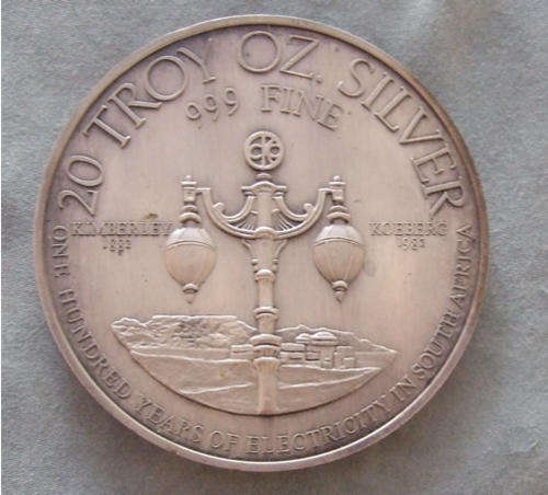 5 X 20 Troy Ounce Silver Medal (Great Investment In Silver)