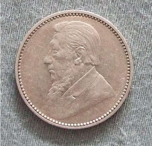 ZAR Kruger 1897 Sixpence EF