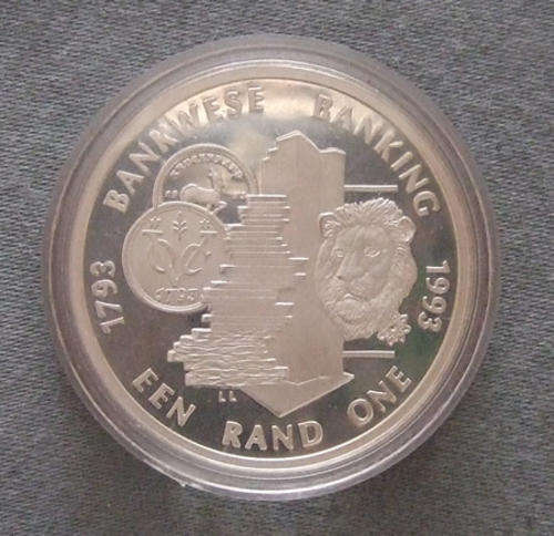 South Africa Proof R1 1993 Banking