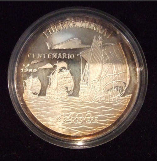 Proof Cuba 10 Pesos "Discovery of America" Silver 0,999