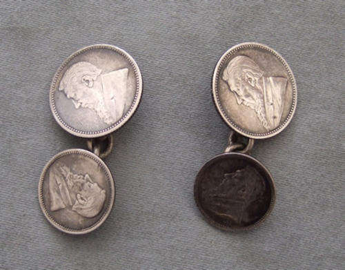ZAR Kruger Silver Cufflinks