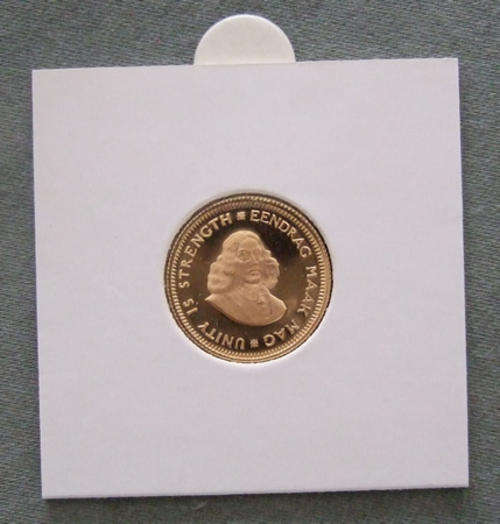 South Africa 1982 R1 Gold Coin Proof