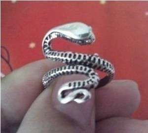 Etnic Tribal Jewellery Tibet Silver Carved Snake