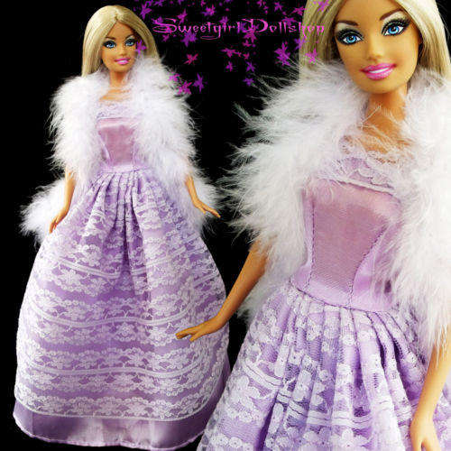 BARBIE FASHION GOWN & BOA