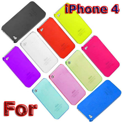10 Color Hard Back Case Cover For Apple iPhone 4