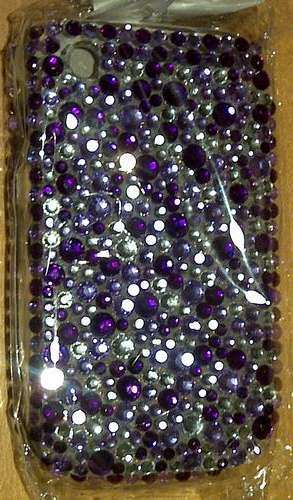 BLACKBERRY BLING COVER - FITS 9300/9330/8520/8530 -BACK & FRONT COVER