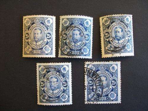 1910 Opening of the First Union Parlement. SACC 1 and 1895 ZAR Een Penny