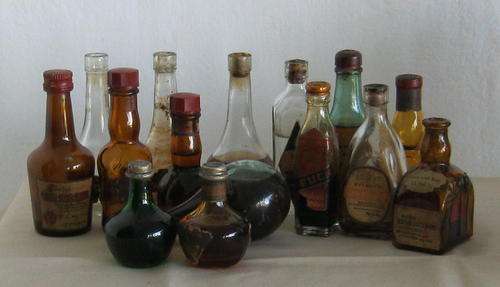 MINIATURE BAR COLLECTION - GILBEY'S, ANTON RIEMERSCHMID CHERRY RUM.....