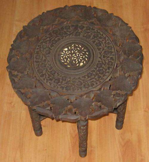 CARVED EASTERN SIDE TABLE