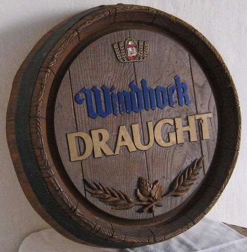 BARREL BAR SIGN - WINDHOOK DRAUGHT