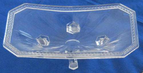 GREEK PRESSED GLASS BOWL